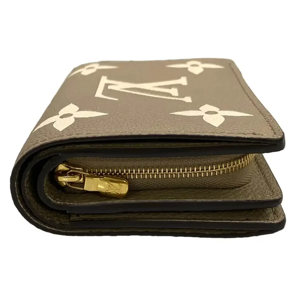 Louis Vuitton Portefeuille Clare Bicolor Monogram Amplant Bifold Wallet M29452